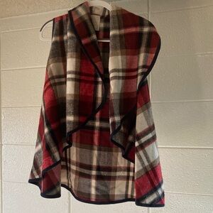 Altar'd State Red Plaid Vest